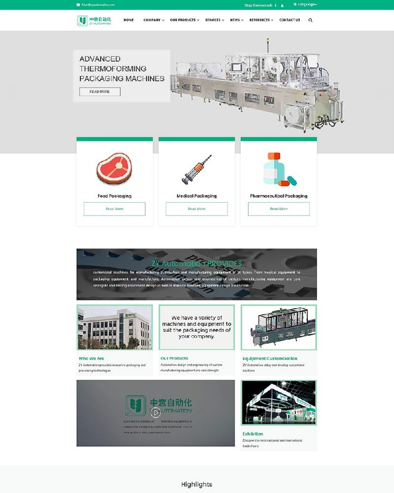 杭州包装机-外贸型网站建设